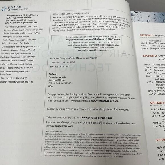 Refrigeration and Air Conditioning Technology by Bill Johnson, Bill Whitman Book - Picture 2 of 6